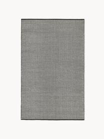 Tapis en laine tissé main Amaro, Noir, blanc crème, larg. 200 x long. 300 cm (taille L)