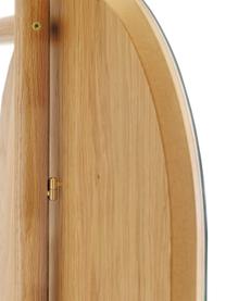 Otevřená šatní skříň z dubového dřeva se zrcadlem Entry, Dubové dřevo, Š 149 cm, V 180 cm