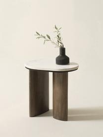 Oválny pomocný stolík Vaiano, Mangové drevo, Š 50 x V 45 cm