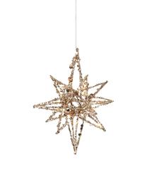 Étoile de Noël LED Illumination, Métal, plastique, Couleur dorée, Ø 18 x haut. 27 cm