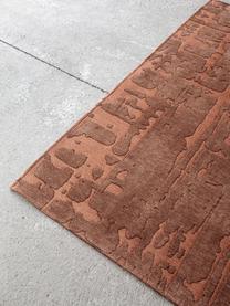 Tapis texturé Perriers, 100 % polyester, Terracotta, larg. 80 x long. 150 cm (taille XS)