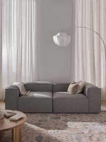 Sofa modułowa Bouclé Lennon (3-osobowa), Tapicerka: Bouclé (100% poliester) D, Stelaż: lite drewno sosnowe, skle, Nogi: tworzywo sztuczne Ten pro, Taupe Bouclé, S 238 x W 119 cm