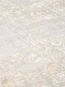 Schimmernder Läufer Cordoba mit Fransen, Flor: 70 % Acryl, 30 % Viskose, Beigetöne, B 80 x L 300 cm