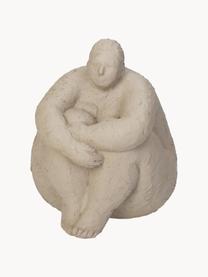 Figura decorativa Big Woman, Plástico, Beige claro, Ø 15 x Al 17 cm