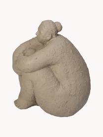 Figura decorativa Big Woman, Plástico, Beige claro, Ø 15 x Al 17 cm