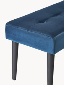 Banquette en velours Glory, Velours bleu, larg. 95 x haut. 45 cm