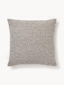 Housse de coussin en tissu bouclé Bellamie, Tissu bouclé (95 % polyester, 5 % polyacrylique)

Le bouclé est un matériau qui se caractérise par sa structure incurvée irrégulière. La surface caractéristique est créée par des boucles tissées de fils de différents types, qui confèrent au tissu une structure unique. La structure bouclée a un effet à la fois isolant et moelleux, ce qui rend le tissu particulièrement douillet, Bouclé grège, larg. 60 x long. 60 cm