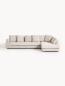 XL Ecksofa Tribeca, Bezug: 100 % Polyester Der strap, Gestell: Buchenholz, Kiefernholz, , Füße: Kiefernholz Dieses Produk, Webstoff Hellbeige, B 326 x T 192 cm, Eckteil rechts