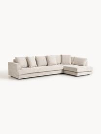 XL Ecksofa Tribeca, Bezug: 100 % Polyester Der strap, Gestell: Buchenholz, Kiefernholz, , Füße: Kiefernholz Dieses Produk, Webstoff Hellbeige, B 326 x T 192 cm, Eckteil rechts