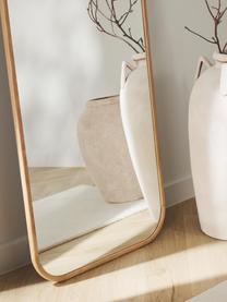 Specchio da parete angolare con cornice in rovere Levan, Cornice: legno di quercia, certifi, Superficie dello specchio: lastra di vetro, Legno di quercia, Larg. 60 x Alt. 160 cm