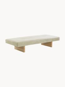 Daybed Marylin (3-Sitzer), Bezug: 51 % Baumwolle, 49 % Lein, Beine: Kiefernholz, Webstoff Hellbeige, Kiefernholz, B 200 x T 80 cm