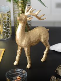 Deko-Objekt Deer, Polyresin, Goldfarben, 28 x 21 cm