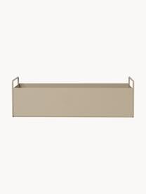 Portavaso Plant Box, Ferro verniciato a polvere, Beige chiaro, Larg. 45 x Alt. 14 cm