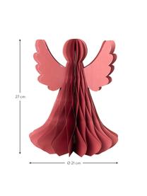 Oggetto decorativo XL Angel, Carta, Rosso, Ø 21 x Alt. 27 cm