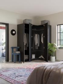 Armoire d'angle modulaire Leon, larg. 165 cm, plusieurs variantes, Noir, Basic Interior : larg. 165 x haut. 200 cm, avec module d'angle