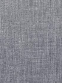 Chaises rembourrées Karla, 2 pièces, Tissu gris clair, pieds noirs, larg. 44 x prof. 53 cm