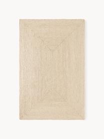 Handgefertigter Jute-Teppich Sharmila, 100 % Jute, Off White, B 60 x L 90 cm (Größe XXS)