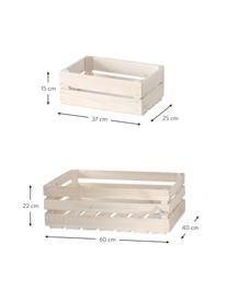 Aufbewahrungsboxen-Set Porto, 3 tlg., Tannenholz, Weiss, Set mit verschiedenen Grössen