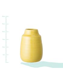 Handgefertigte Deko-Vase Julia, Terrakotta, Gelb, Ø 15 x H 21 cm