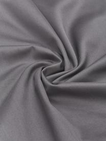 Taie d'oreiller 50x70 satin de coton Premium, 2 pièces, Gris foncé, 50 x 70 cm