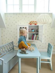 Table en bois pour enfants Harlequin, Bois de bouleau, MDF (panneau en fibres de bois à densité moyenne), peinte avec une peinture sans COV, Bleu, larg. 79 x haut. 47 cm