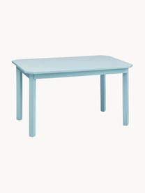 Houten kindertafel Harlequin, Berkenhout, medium-density fibreboard, gelakt met VOC-vrije verf, Blauw, B 79 x H 47 cm