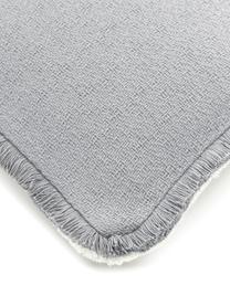 Funda de cojín Loran, 100% algodón, Gris, An 40 x L 40 cm
