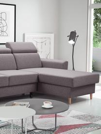 Sofá cama rinconero Gusto, con espacio de almacenamiento, Tapizado: 100% poliéster, Gris, An 235 x F 170 cm