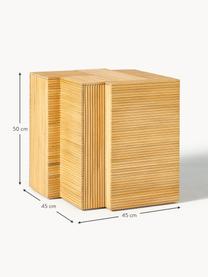 Odkládací stolek Elian, Mahagonové dřevo, Š 45 cm, V 50 cm