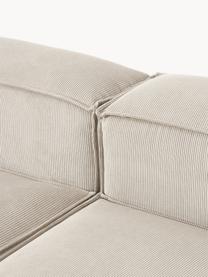 Modulaire woonlandschap Lennon van corduroy, Bekleding: corduroy (92% polyester, , Frame: massief grenenhout, multi, Poten: kunststof Dit product is , Corduroy lichtbeige, B 418 x D 269 cm, hoekdeel rechts