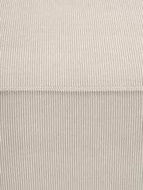 Canapé lounge modulable en velours côtelé Lennon, Velours côtelé beige clair, larg. 418 x prof. 269 cm, méridienne à droite