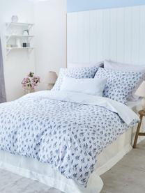 Bavlnená obojstranná posteľná bielizeň Yane, Modrá, biela