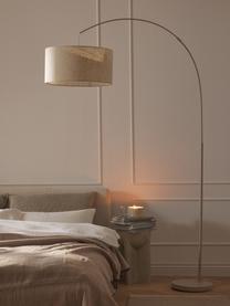 Grand lampadaire arc Niels, Beige, haut. 218 cm