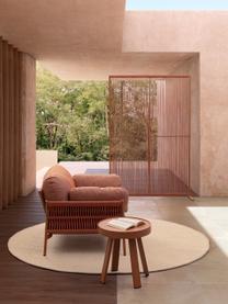 Fotel ogrodowy Sierra, Tapicerka: 100% polipropylen, Stelaż: aluminium malowane proszk, Tkanina w odcieniu terakoty, S 99 x G 80 cm