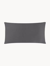 Funda de almohada de satén Comfort, Gris oscuro, An 45 x L 85 cm