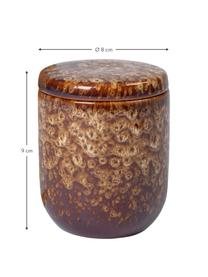 Vela perfumada Spiced Amber (ámbar), Recipiente: cerámica, Marrón, Ø 8 x Al 9 cm