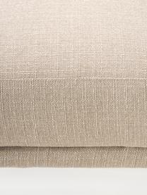 Sofa-Hocker Fluente mit Metall-Füßen, Bezug: 100% Polyester 35.000 Sch, Gestell: Massives Kiefernholz, Füße: Metall, pulverbeschichtet, Webstoff Beige, B 62 x T 50 cm