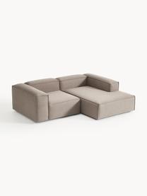 Sofá rinconera modular Lennon, Tapizado: 100% poliéster Alta resis, Estructura: madera contrachapada de p, Patas: plástico Este producto es, Tejido gris pardo, An 238 x F 180 cm, chaise longue izquierda