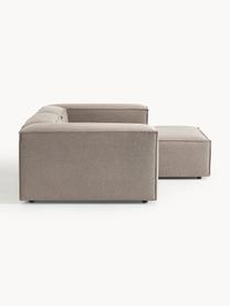 Narożna sofa modułowa Lennon, Tapicerka: 100% poliester Dzięki tka, Stelaż: lite drewno sosnowe, skle, Nogi: tworzywo sztuczne Ten pro, Taupe tkanina, S 238 x G 180 cm, lewostronna