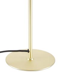 Lámpara de mesa de vidrio Orbiform, Pantalla: vidrio, Gris, dorado, Ø 23 x Al 47 cm