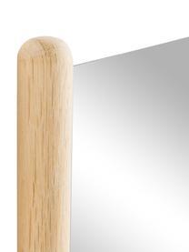 Hoekspiegel Natane met een licht houten frame, Lijst: berkenhout, MDF, Lichtbruin, B 54 cm x H 160 cm