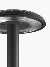 Lámpara de mesa LED pequeña regulable Gustave, portátil, Aluminio recubierto, Gris antracita mate, Ø 16 x Al 21 cm