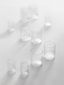 Handgefertigte Wassergläser Deco' Clear, 6er-Set, Borosilikatglas, Transparent, Ø 7 x H 9 cm, 300 ml