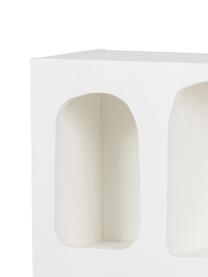 Étagère murale blanche Zacun, Contreplaqué, enduit, Blanc, larg. 80 x haut. 57 cm