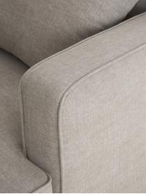 Duża sofa Warren (2-osobowa), Tapicerka: 60% bawełna, 40% len Tkan, Nogi: czarne drewno, Piaskowoszary, S 178 x W 85 cm