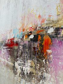 Toile peinte à la main Orizzonte di Colori, Beige clair, multicolore, larg. 150 x haut. 110 cm