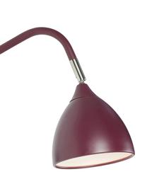 Grote verstelbare wandlamp Valencia met stekker in lila, Lampenkap: gelakt metaal, Diffuser: kunststof, Decoratie: metaal, Lila, D 45 x H 22 cm