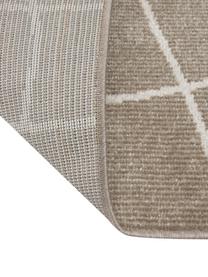 In- & outdoor loper Lillyan in taupe, 100% polypropyleen, Taupe, cremekleurig, B 80 x L 200 cm