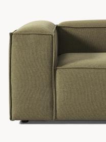 Modulares Sofa Lennon (4-Sitzer), Bezug: Polyester Der hochwertige, Gestell: Massives Kiefernholz, Spe, Webstoff Olivgrün, B 327 x T 119 cm
