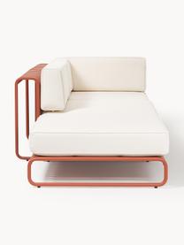 Modulaire tuin loungebank Caio, Bekleding: 100% polyester Met 20.000, Frame: aluminium, Gebroken wit, terracotta, B 305 x D 115 cm